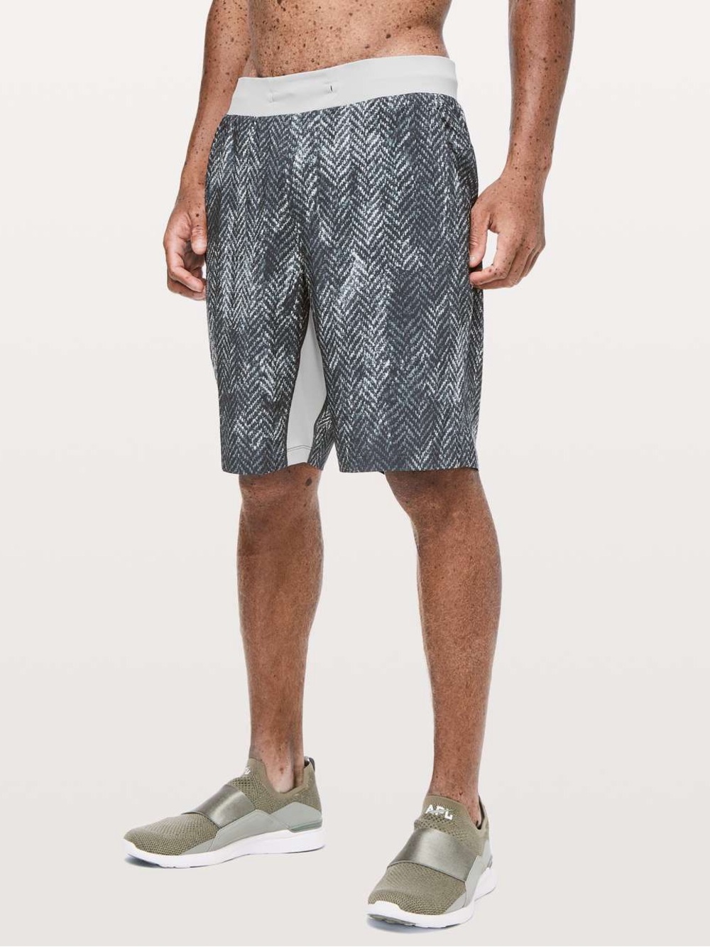 Lululemon T.H.E. Short Nulux Liner Bleached Herringbone Multi Men’s M